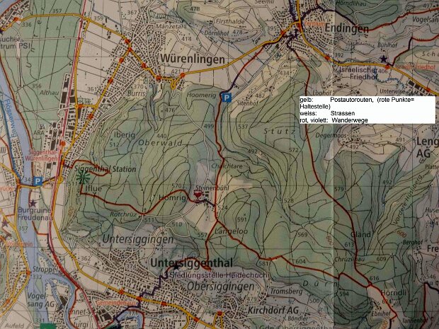 Winterwanderung Steinenbühl Landkarten und Menu